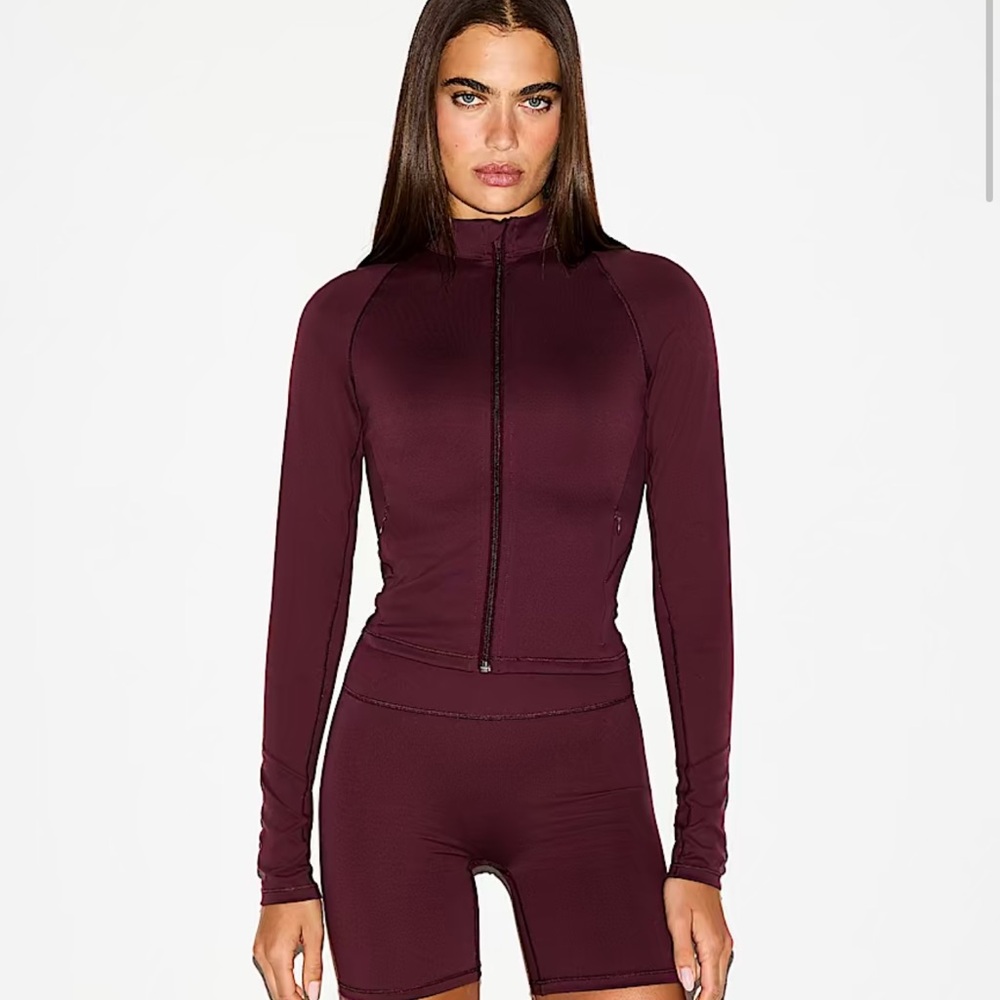 NikeSKIMS Mock Neck Full-Zip Jacket